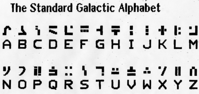 Standard Galactic Alphabet